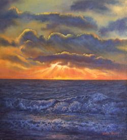 Crack of Dawn, Shipwreck Coast (28 x 30 cm)